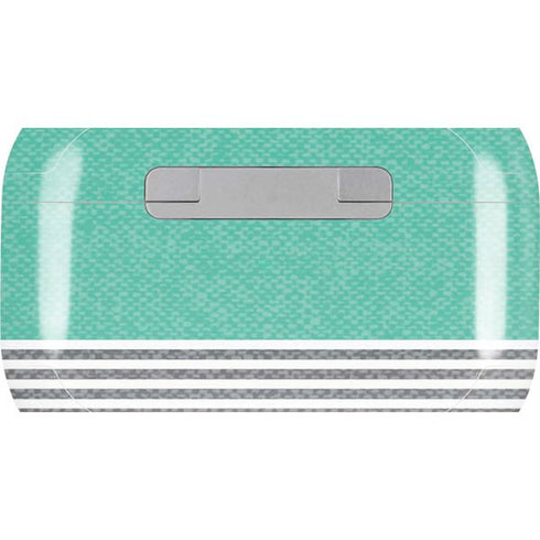 Teal and Grey Stripes AirPods Skins